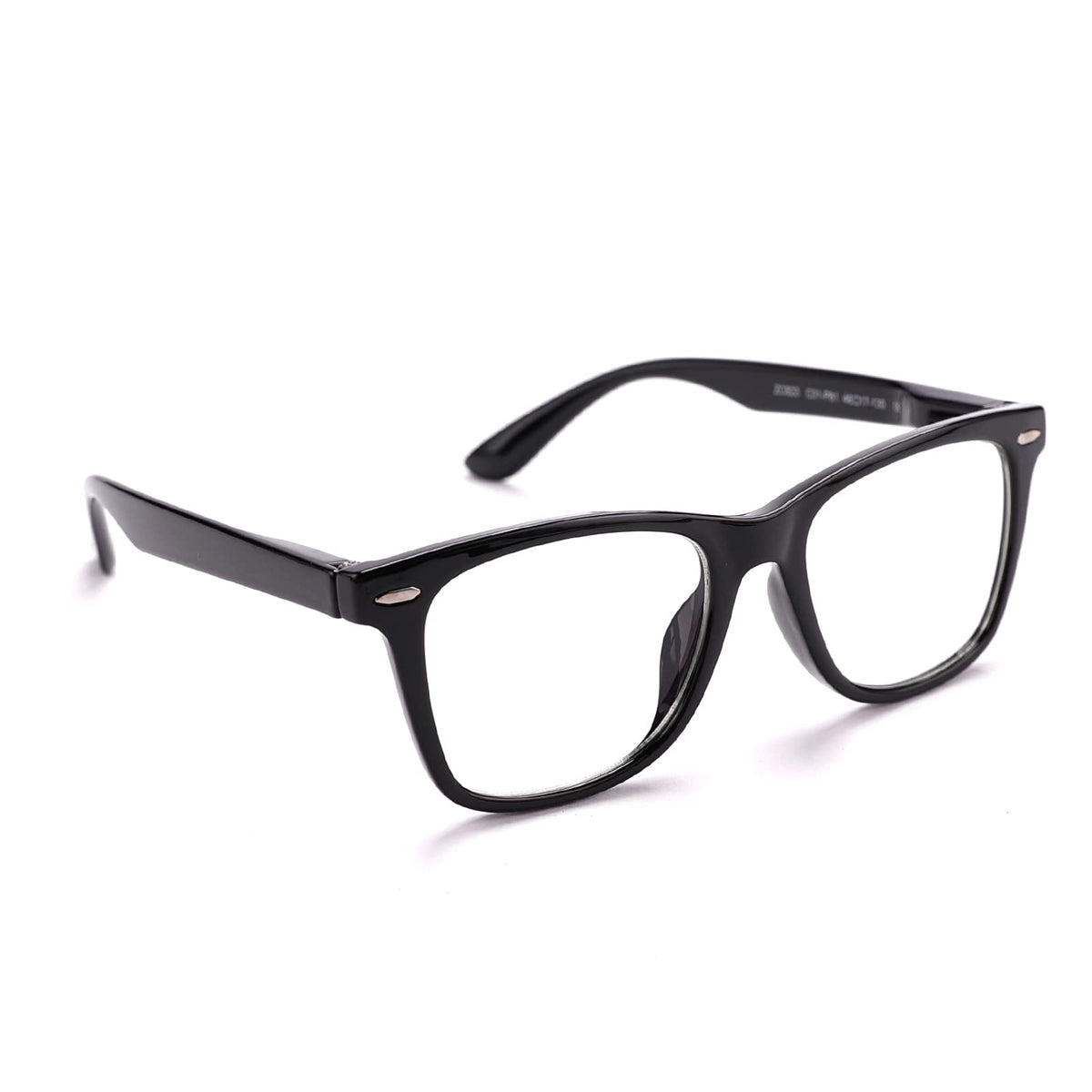 Intellilens® Square Unisex Blue Cut Spectacle With Anti-glare For Eye  Protection - ( Zero Power, Black, Standard Size ) | Clinqon India