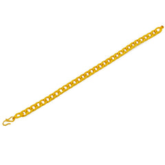 Yellow Chimes Stylish 18K Gold Plated Wrist Golden Chain Link Bracelet for Men and Boys Design 4