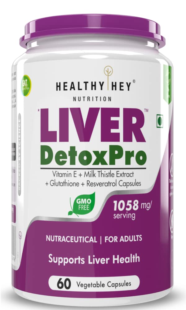 HealthyHey Nutrition Liver DetoxPro - 1058mg per serving - 60 vegetable capsules