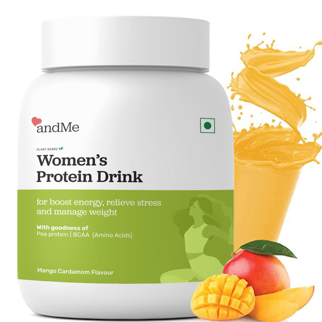 & ME Women Protein | Plant-Based Vegan Protein | Ayurvedic Protein Powder with Herbs | Chocolate Almond, 500gm | Vitamin & Minerals for Weight Management, Skin and Hair Health - 15 servings