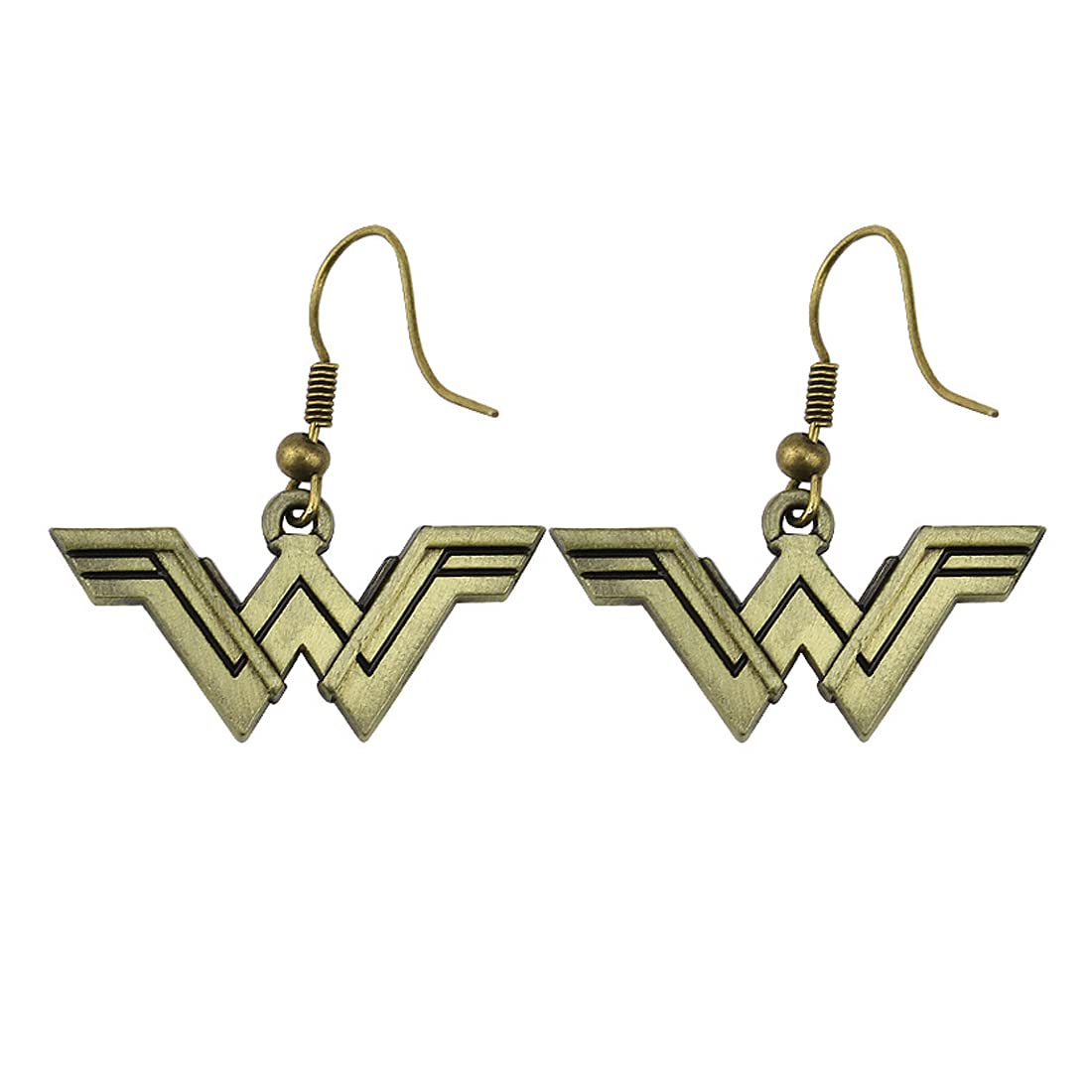 Yellow Chimes Elegant Latest Fashion Gold Plated Wonder Women Design Drop Earrings for Women and Girls, Medium (YCFJER-456AVNG-GL)