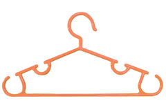 Kuber Industries Plastic 15 Pieces Baby Hanger Set for Wardrobe (Peach)