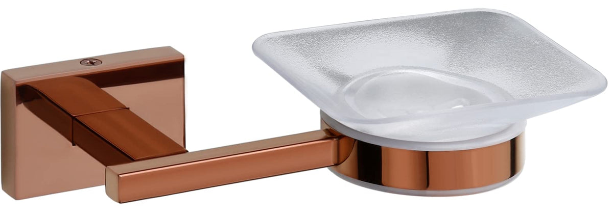 Plantex Benz Rose Gold soap Holder Stand for Bathroom and wash Basin (304 Stainless Steel)