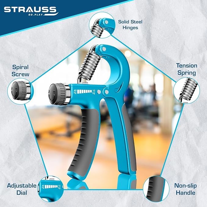 Strauss A-Shape Hand Grip  Adjustable Resistance (10KG -100KG