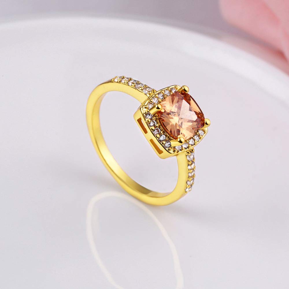 Yellow Chimes Fashion Collection Crystal Gold Plated Alloy Ring for Women & Girls