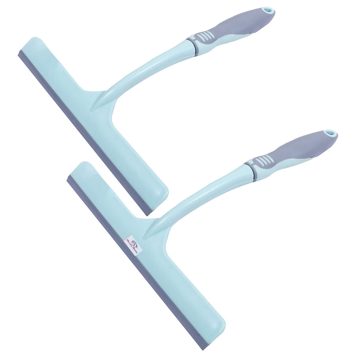 Heart Home Kitchen Wiper|Plastic Kitchen Slabs Wiper|Wiper for Cleaning Slabs with Detachable Handle|Ideal for Windows|Glass & Car Windshield|Pack of 2 (Green)