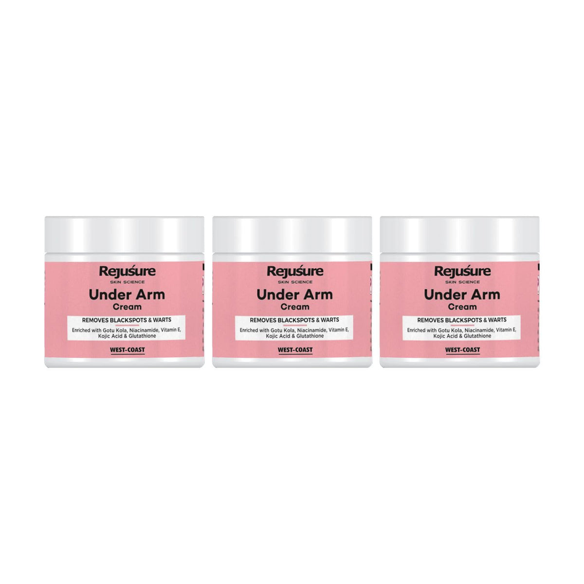 Rejusure Under Arm Cream – Removes Black Spots & Warts – 50 gm (Pack of 3)