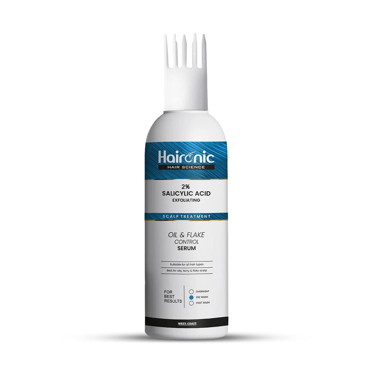 Haironic 2% Salicylic Acid Exfoliating Scalp Oil & Flake Control Hair Serum Best for Oily, Itchy & Flaky Scalp | Suitable for All Hair Types - 100ml