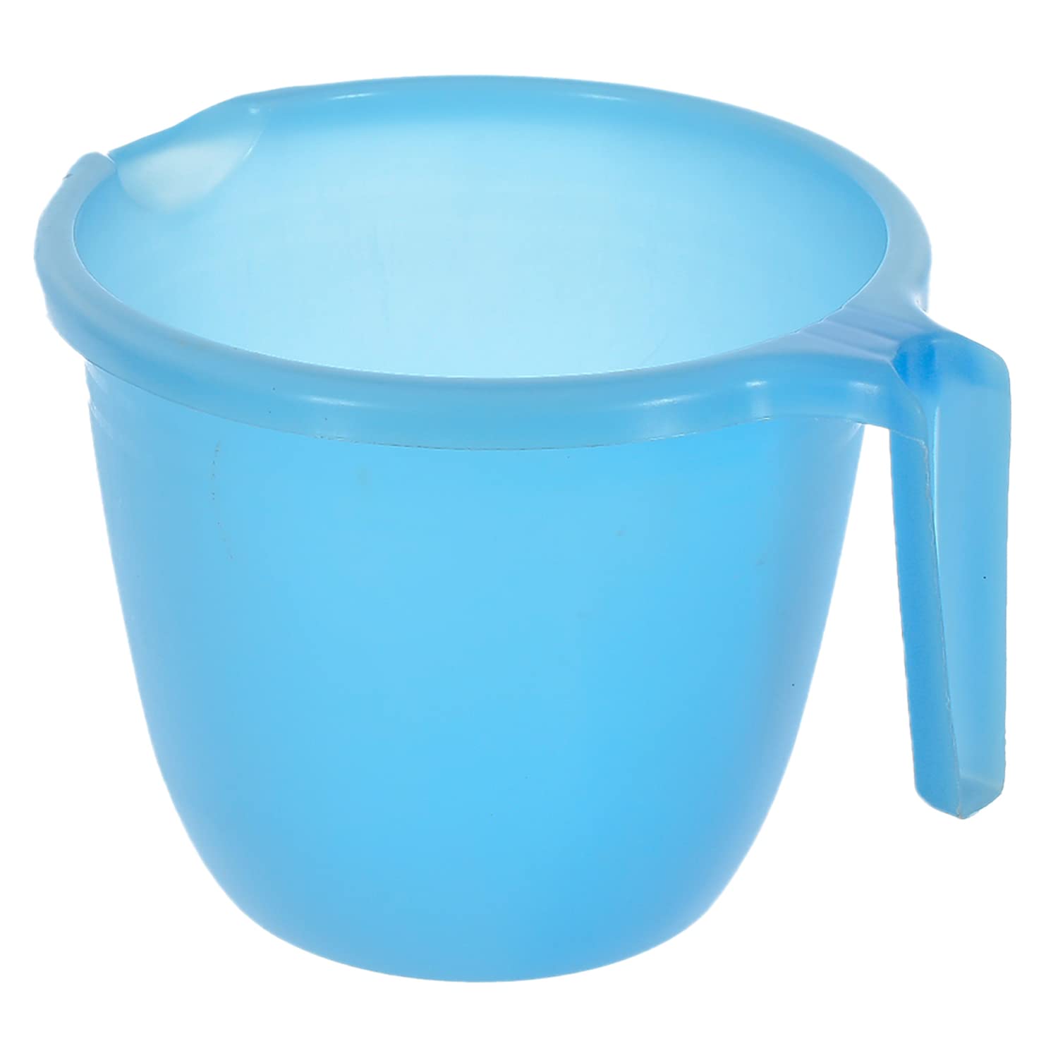 Kuber Industries Plastic Bathroom Mug 1 Litre Pack of 4 (Sky Blue)-46KM0209, Standard