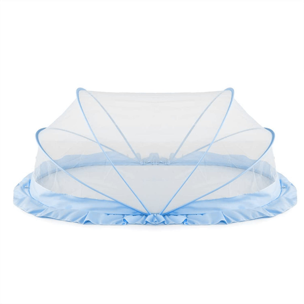 Classic Mosquito Net Baby Mosquito Net | Bottomless Net for Infants, for Safe & Easy Use | Ensures Your Baby's Safe Sleep |135cmX65cmX65cm (0 to 24 Months) - Blue