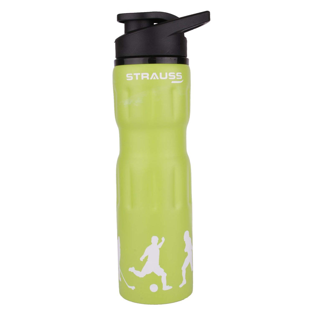 STRAUSS Stainless Steel Water Bottle, 750 ML | 100% Leak Proof | Eco-Friendly and BPA-Free | Water Bottle For Office, Gym, Home, Kitchen, Hiking, Trekking and Travelling | Ideal For Girls, Boys and Kids, (Green)