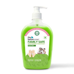 The Better Home Moisturising Hand Wash Liquid 400ml | Fresh Mint| Family Safe, Non-Toxic pH Balanced | Safe for Sensitive Skin | with Aloe Vera & Essential Oils