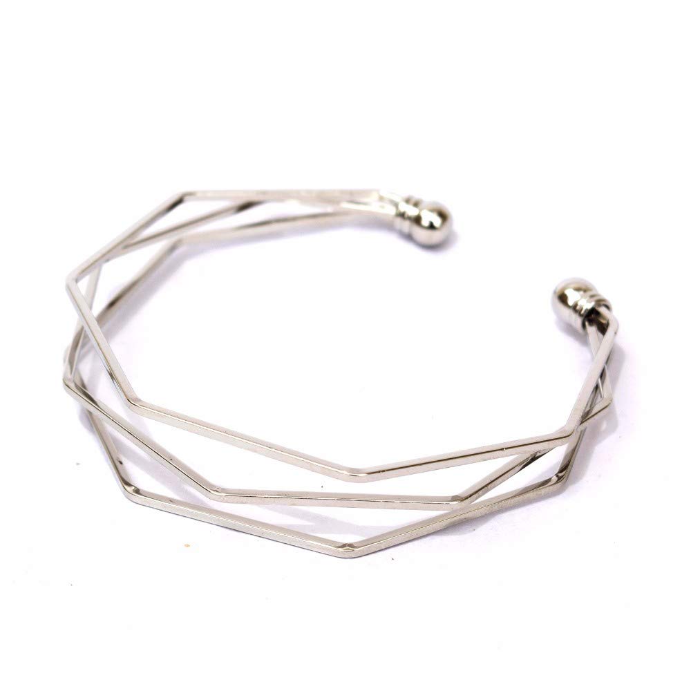 Joker & Witch Hexagon Silver Bracelet for women