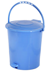 Kuber Industries 3 Pieces Plastic Dustbin Garbage Bin with Handle, 10 Liters (Blue) - CTKTC034634
