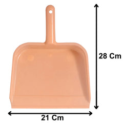 Heart Home 10" Plastic Dustpan, Pack of 3 (Light Pink)