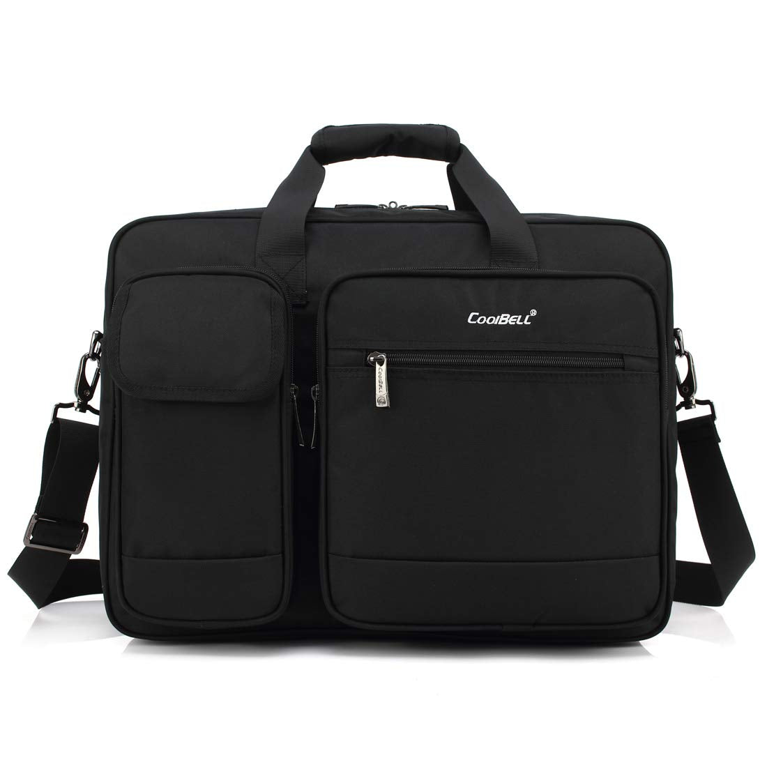 THE CLOWNFISH CoolBELL 17.3 Inch Nylon Laptop Messenger Bag (Black)