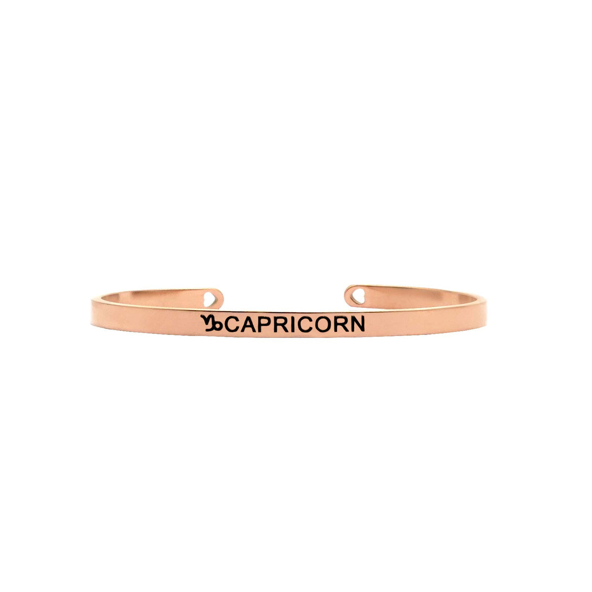 Joker & Witch Capricorn Rosegold Zodiac Band For Women