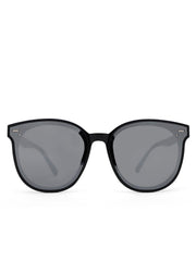 Intellilens | Branded Latest and Stylish Sunglasses | 100% UV Protected | Light Weight, Durable, Premium Looks | Women | Black Lenses | Cateye | Large