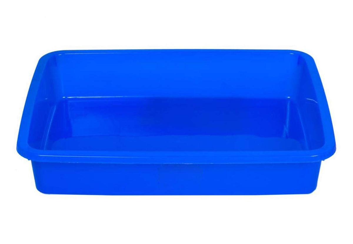 Kuber Industries Plastic Small Size Stationary Office Tray, File Tray, Document Tray, Paper Tray A4 Documents/Papers/Letters/folders Holder Desk Organizer (Blue) CTKTC034788