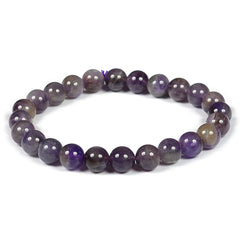 Yellow Chimes Stylish Fashion Purple Reiki Healing Beads Stretchable Unisex Bracelets for Men and Women