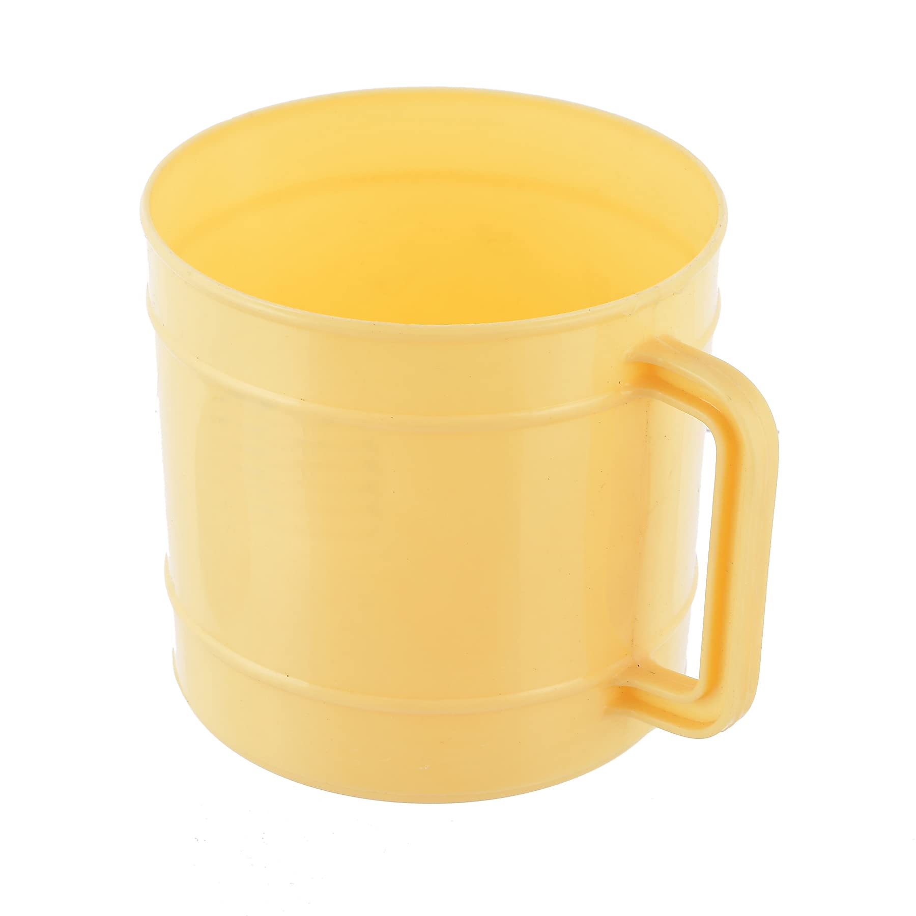 Kuber Industries Plastic Bathroom Mug, 1 Ltr., Pack of 6 (Cream)