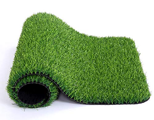 Kuber Industries 45 MM Artificial Grass for Balcony Or Doormat, Soft and Durable Plastic Turf Carpet Mat, Artificial Grass (16" X 24") Green-KUBMART11762