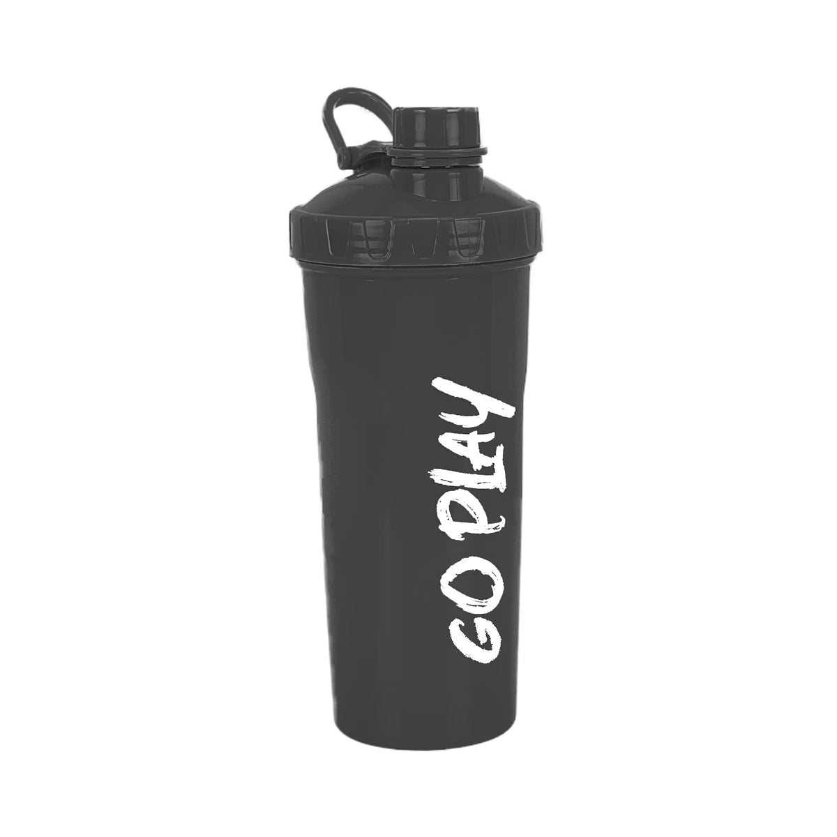 STRAUSS Aqua Shaker Bottle | 100% BPA- Free | Leakproof Shaker For Protein Shake | Ideal For Pre- Post Workout Shake| For Both Men and Women | 700ml, (Black)