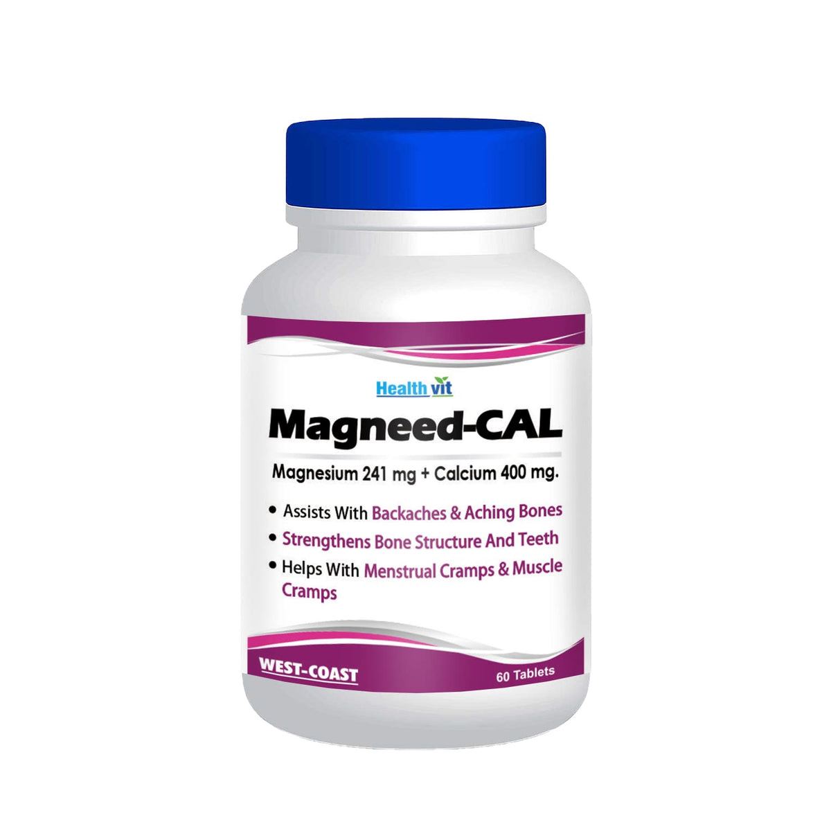 Healthvit Magneed Cal Magnesium 241mg Calcium 400mg 60 Tablets