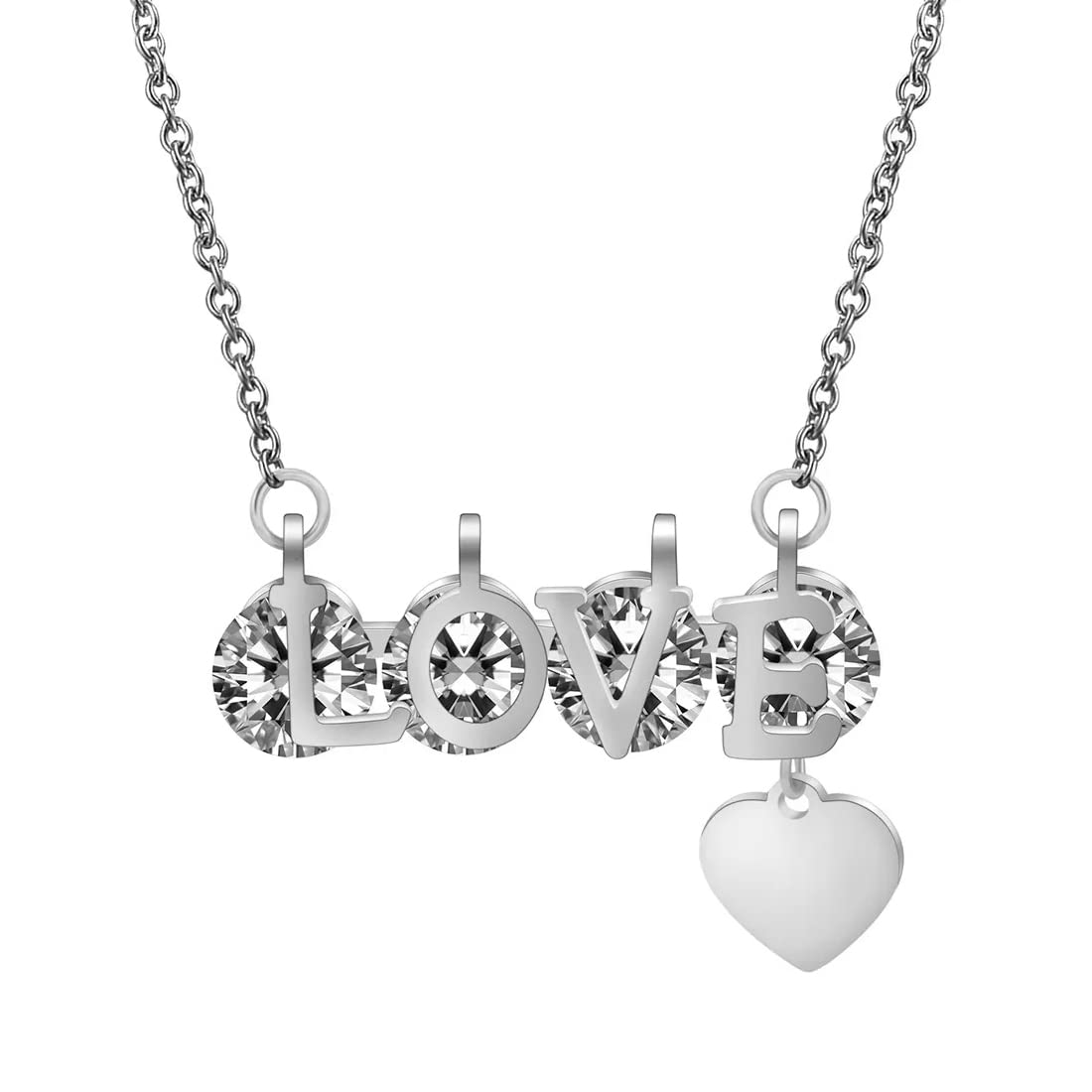 Yellow Chimes Necklace for Women and Girls Love Pendant for Women | Valentines Special Love Heart Chain Pendant | Birthday Gift for girls and women Anniversary Gift for Wife