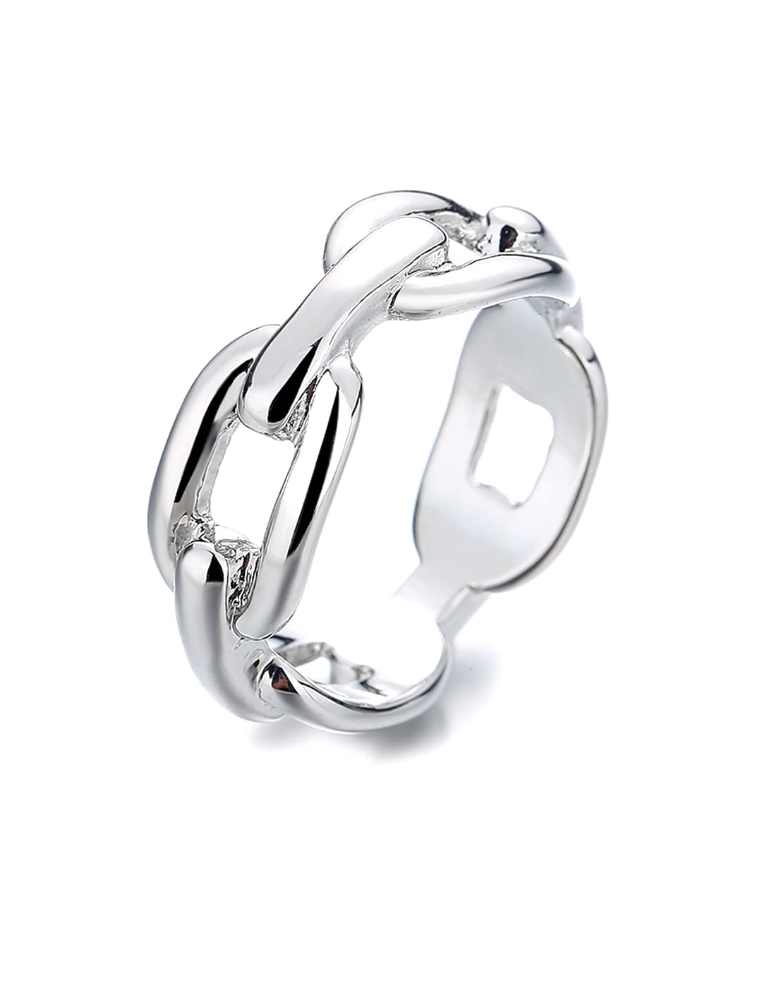 Yellow Chimes Rings for Women & Girls Ring for Girls | Silver Tone Chain Designed Finger Ring for Women|Birthday Gift For girls & women Anniversary Gift for Wife