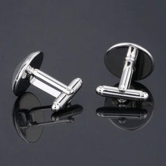 Yellow Chimes Exclusive Collection Alphabet D Statement Stainless Steel Cufflinks for Men (D Cuff Links)