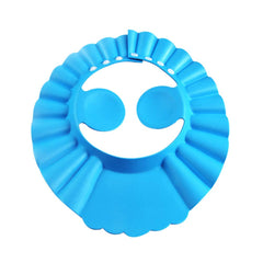 Kuber Industries Soft Adjustable Visor Hat Safe Shampoo Shower Bathing Protection Bath Cap for Toddler, Baby, Kids, Children-Pack of 2 (Blue)-HS_38_KUBMART21343