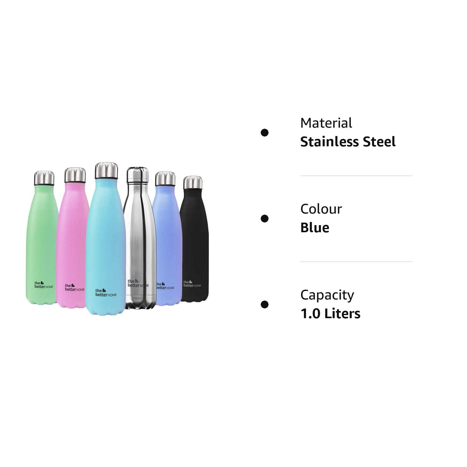 The Better Home 1000 Stainless Steel Insulated Water Bottle 1