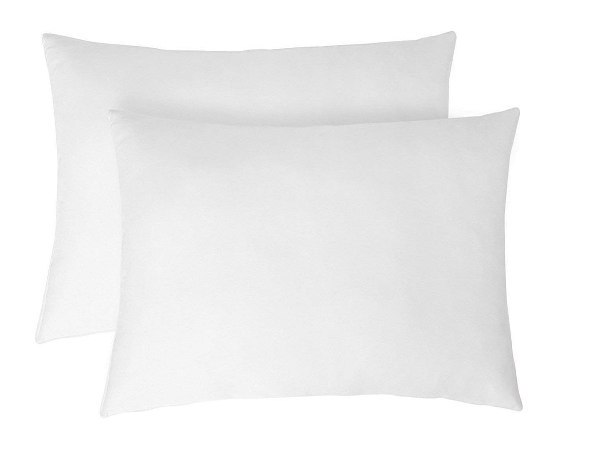 Kuber Industries Microfibre Pillow with Filler (CTKTC022180, White, Standard, 16x24 Inch) - 2 Pieces