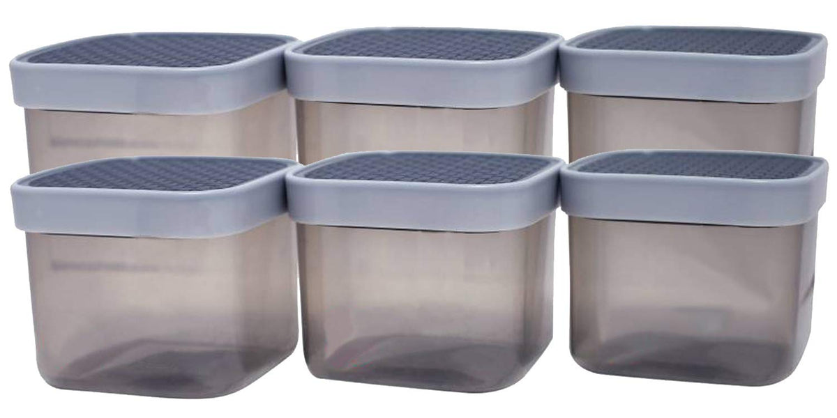 Kuber Industries 3 Piece Plastic Multipurpose Storage Container Set, Grey, Standard (CTKTC02292)