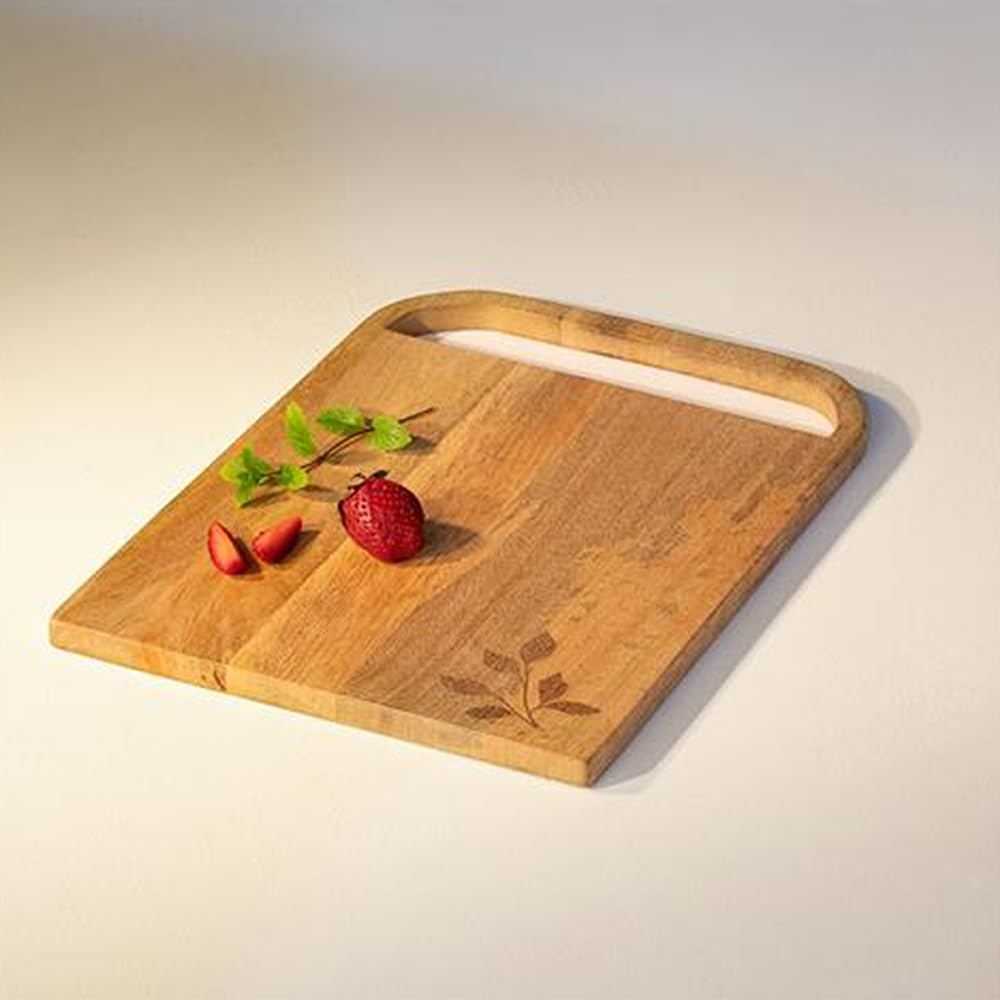 Ellementry Twiggy Wooden Chopping Board| Vegetable Cutting Board for Kitchen | Chopping Cutting Board for Kitchen Vegetables, Fruits & Cheese|Recyclable, Biodegradable, BPA Free,| Eco-Friendly