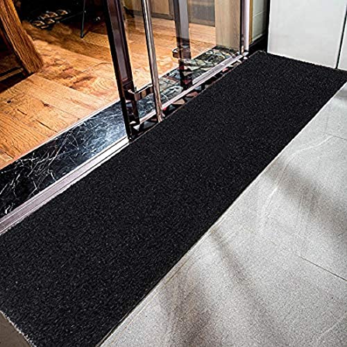 Kuber Industries Rubber 1 Piece Floor Mat Door Mat 2x8 Feet (Black), Standard (CTKTC06546)