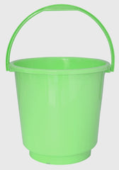Kuber Industries 2 Pieces Plastic Bucket & Stool Set (Green)