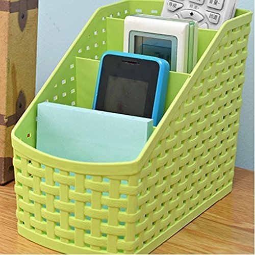 Kuber Industries Compact 2 Piece Plastic Storage Basket, Multi color (CTKTC5268) Boxes, Baskets & Bins