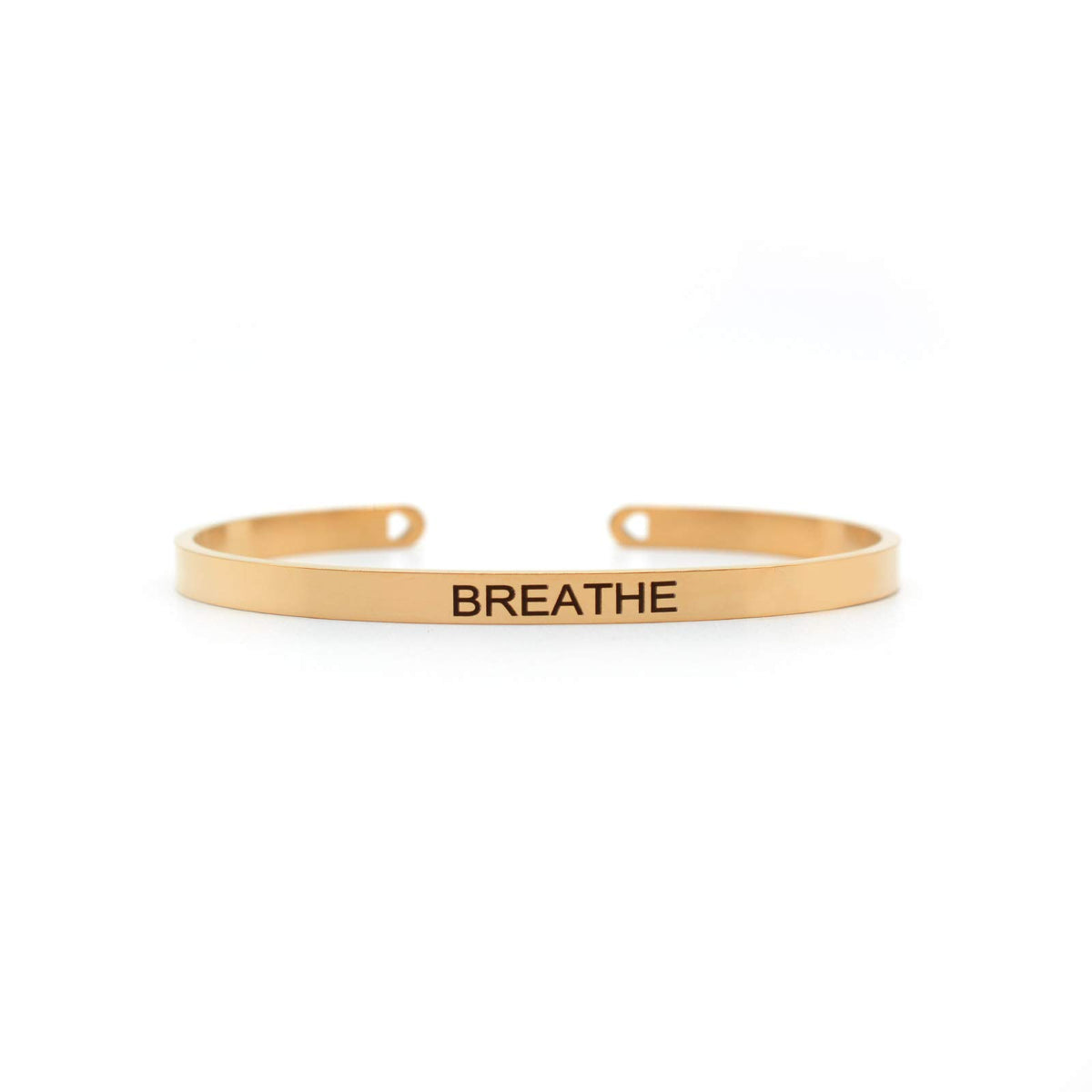 Joker & Witch Breathe Stainless Steel Rose Gold Mantra Band for Women