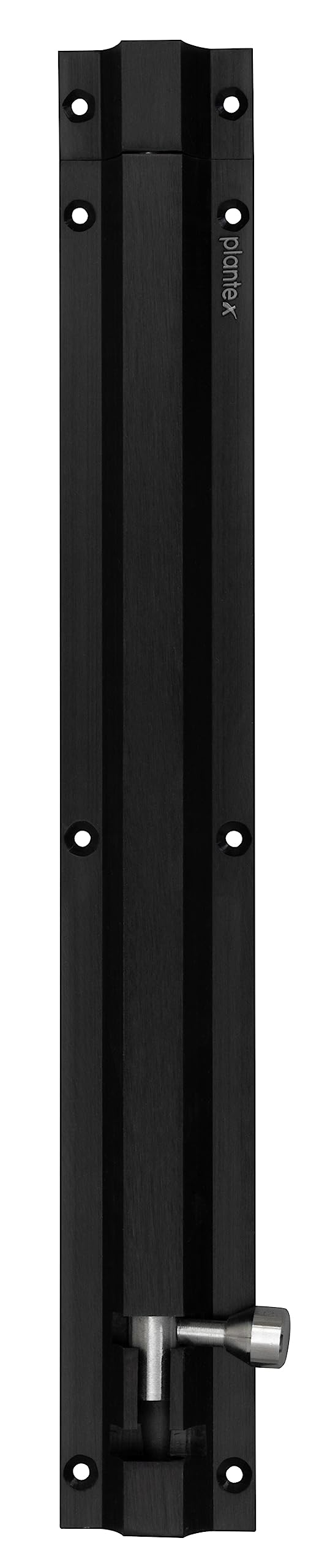 Plantex Black Tower Bolt for Doors and Windows Safety - 12-inches Long (Pack of 1)