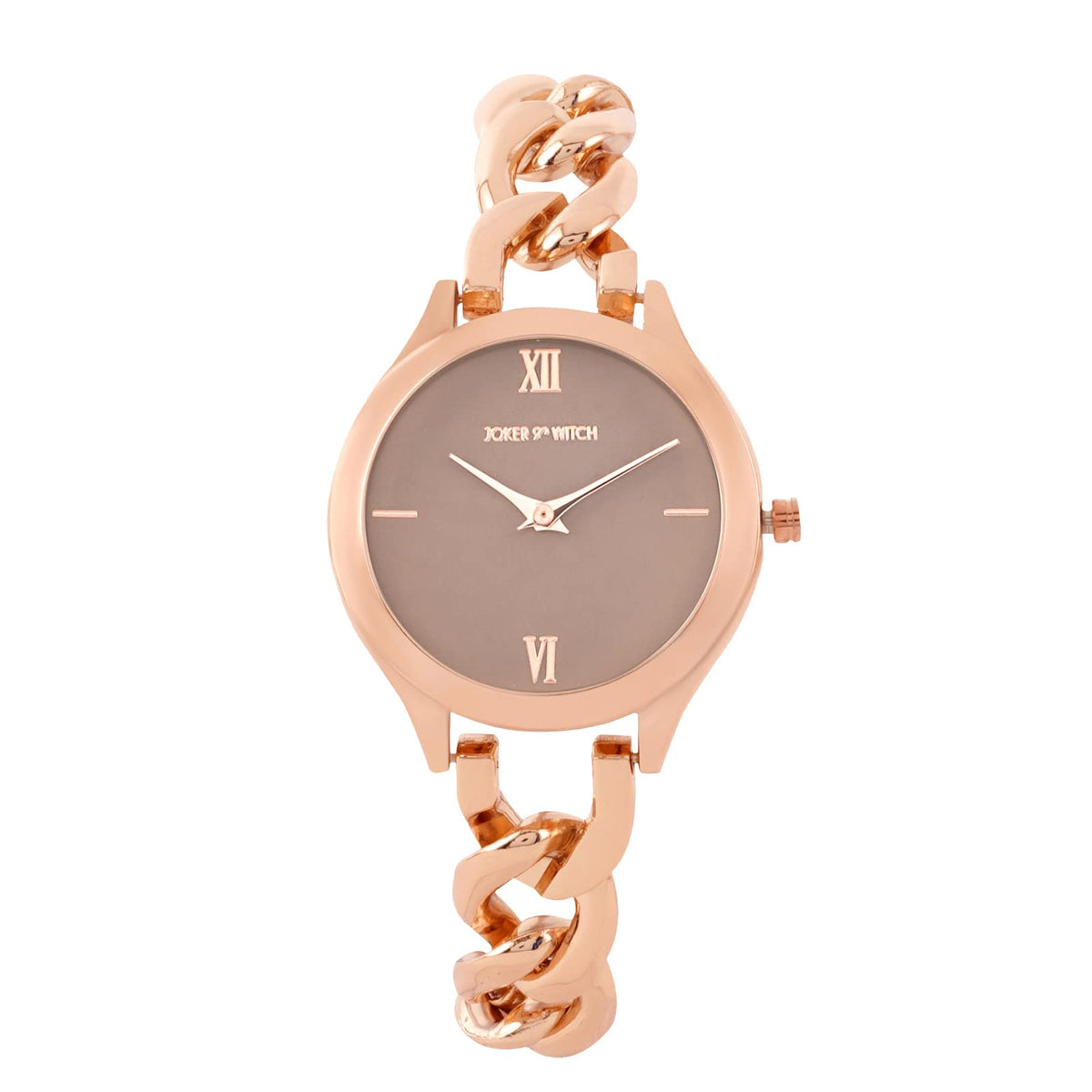 Joker & Witch Vegas Taupe Dial Rose Gold Metallic Watch