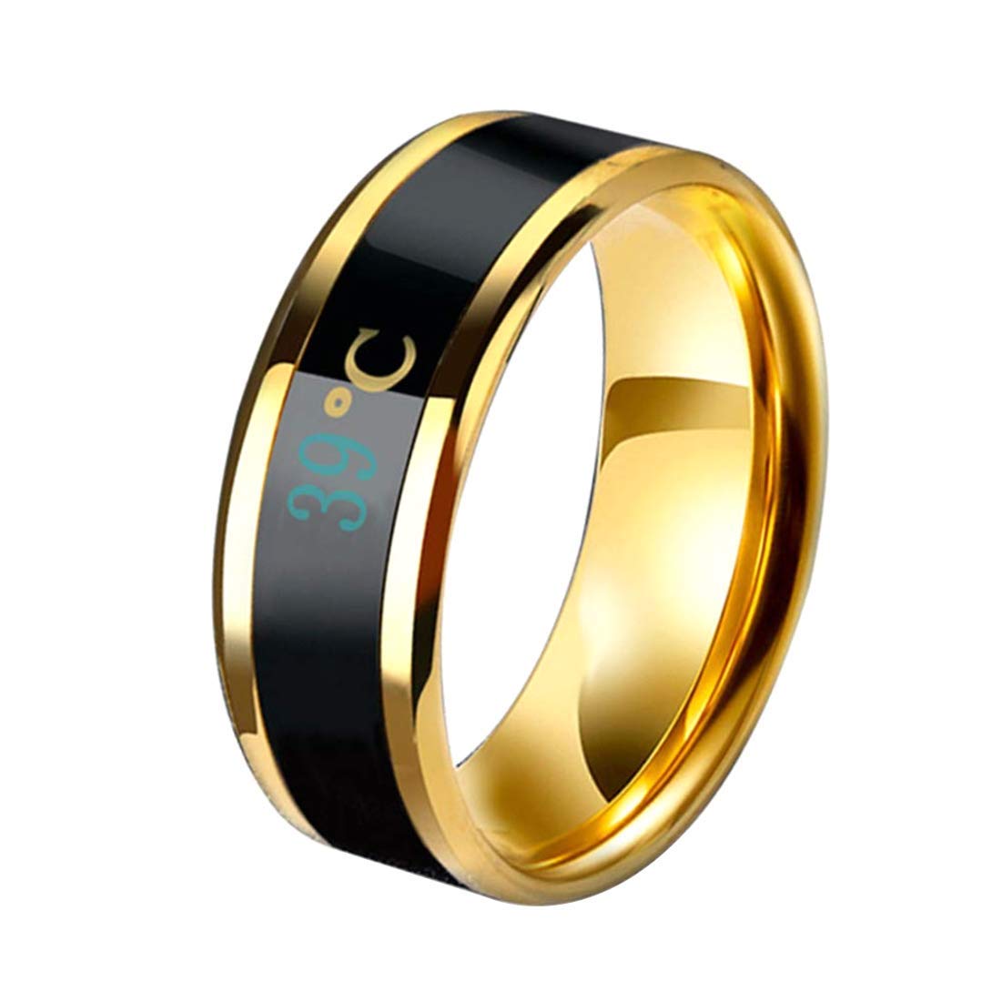 Yellow Chimes Band Ring for Men Stainless Steel Ring for for Women & Men (Unisex) (9)