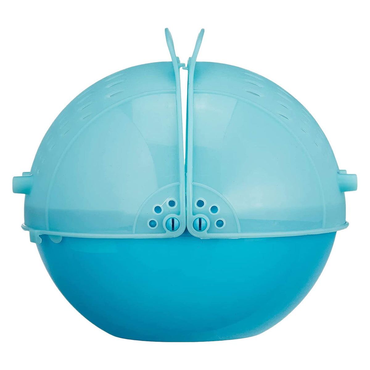 Kuber Industries Multifunctional Plastic Washing Fruit Vegetables Draining Basket, Strainer Bowl, Drainer, Colander with Lid (Blue)-50KM01829