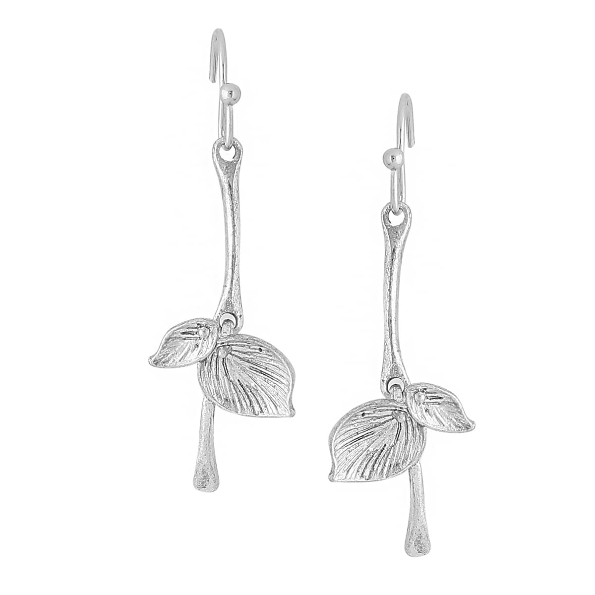 Yellow Chimes Earrings For Women Silver Plated Leaf Designed Drop Earring For Women and Girls