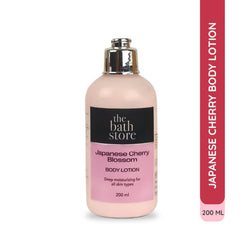 The Bath Store Japanese Cherry Blossom Body Lotion - Nourishing | Moisturizer | Smooth Skin (200ml)