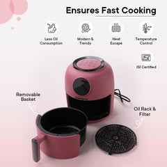 The Better HomeFUMATO Aerochef Airfryer Pink & Insulated Bottle 1 litre Pink (Pack of 2)