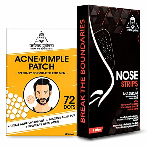 Urbangabru Combo Nose Strip & Acne Pimple Patch for Anti-Pigmentation & Skin Brightening