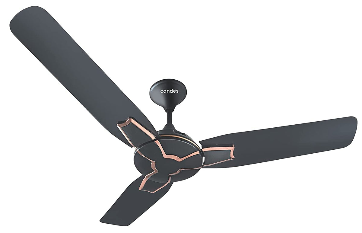 Candes Getz BLDC With Remote 1200mm High-Speed Decorative Ceiling Fans for Home | BEE 5 Star Rated Anti-Dust | 2 Years Warranty (Coffee Brown) Pack of 1