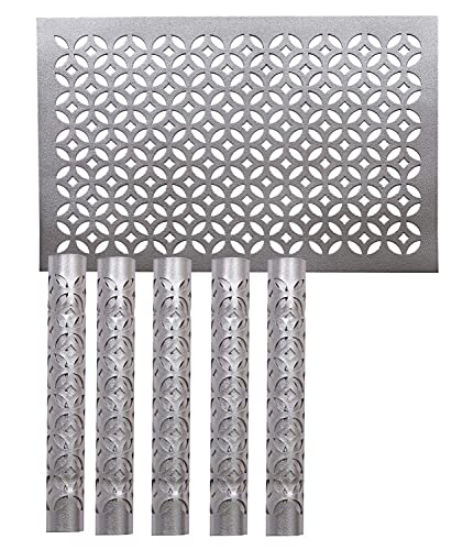 Kuber Industries Weaving Style PVC 6 Piece Dining Table Place Mat Set - Grey